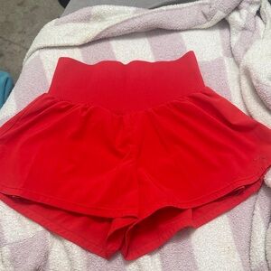 JoyLab High Waist Red Women's Shorts